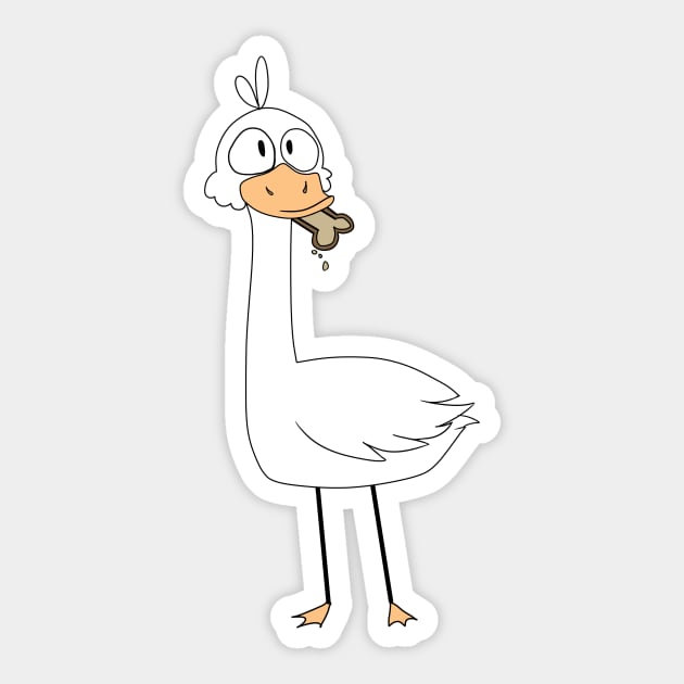 Duck Sticker by Unsafety Pin